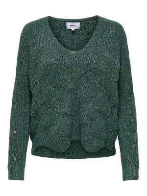 ONLY Sweter w kolorze zielonym rozmiar: S