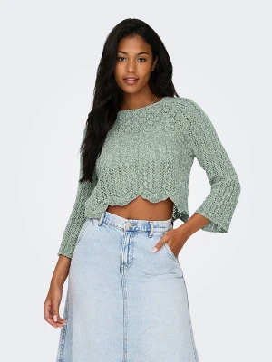 ONLY Sweter w kolorze zielonym rozmiar: S
