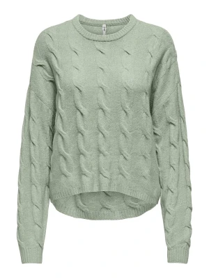 ONLY Sweter w kolorze zielonym rozmiar: M