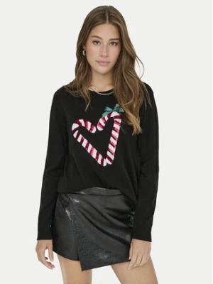 ONLY Sweter Xmas Shine 15355004 Czarny Regular Fit