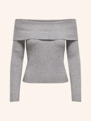 Only Sweter Z Odkrytymi Ramionami grau