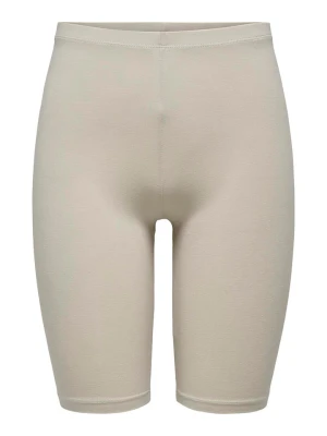 ONLY Szorty kolarskie "Love" w kolorze beżowym rozmiar: XS