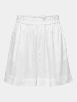 ONLY Szorty materiałowe 15259587 Biały Regular Fit
