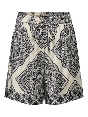 ONLY Szorty w kolorze beżowo-czarnym rozmiar: S