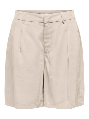 ONLY Szorty w kolorze beżowym rozmiar: S