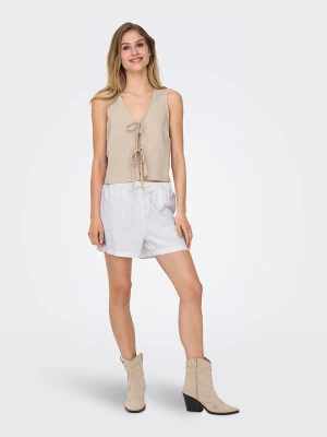 ONLY Szorty w kolorze białym rozmiar: L