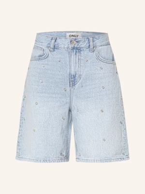 Only Szorty Z Ozdobnymi Kamykami blau