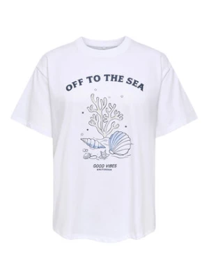 ONLY T-Shirt Celine 15374989 Biały Regular Fit