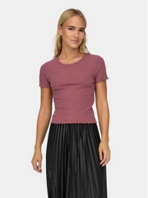 ONLY T-Shirt Emma 15201206 Różowy Slim Fit