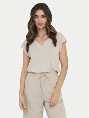 ONLY T-Shirt Free 15287041 Beżowy Regular Fit