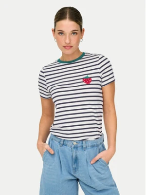 ONLY T-Shirt Heart 15318959 Biały Regular Fit