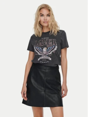 ONLY T-Shirt Lucy 15215721 Szary Regular Fit