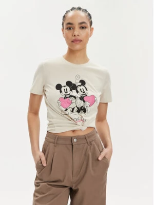 ONLY T-Shirt Mickey 15317991 Beżowy Regular Fit