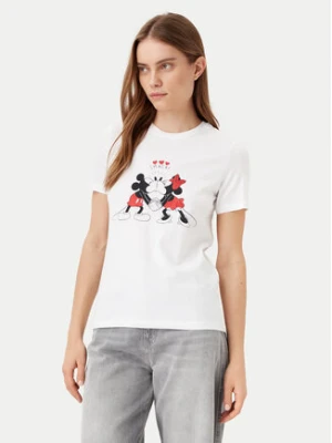 ONLY T-Shirt Mickey 15317991 Biały Regular Fit