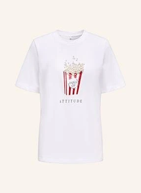 Only T-Shirt Z Cekinami weiss