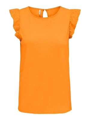 ONLY Top "Augusta" w kolorze pomarańczowym rozmiar: XS