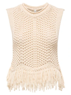 ONLY Top Kimmie 15365146 Beżowy Regular Fit