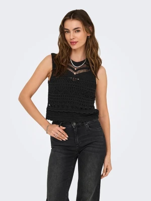 ONLY Top "Paula" w kolorze czarnym rozmiar: L