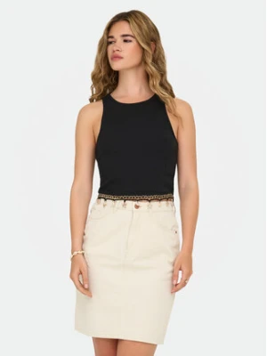 ONLY Top Shelly 15325019 Czarny Slim Fit