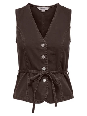 ONLY Top Silla 15374051 Brązowy Regular Fit