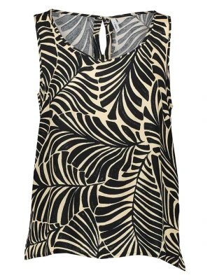 ONLY Top w kolorze beżowo-czarnym rozmiar: 34