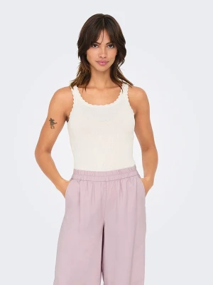 ONLY Top w kolorze białym rozmiar: XL