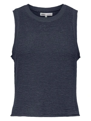 ONLY Top w kolorze granatowym rozmiar: L