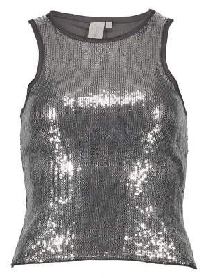 ONLY Top w kolorze srebrnym rozmiar: XS