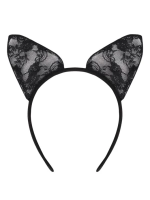 Opaska z koronkowymi uszami Cat Ears Poupee Marilyn