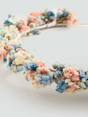 Opaska z kwiatami niebieski - Dzieci - Rozmiar uniwersalny - MANGO KIDS