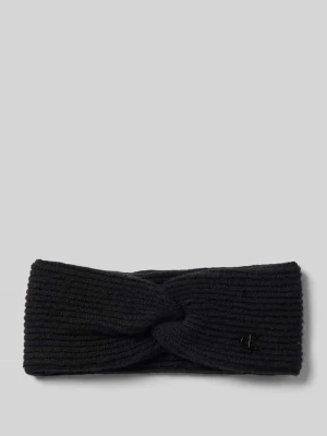 Opaska z mieszanki wełny jagnięcej z aplikacją z logo CK Calvin Klein