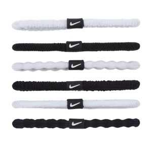 Opaski do włosów Nike Flex (6 szt.) - Biel