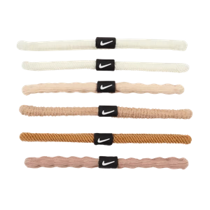 Opaski do włosów Nike Flex (6 szt.) - Brązowy