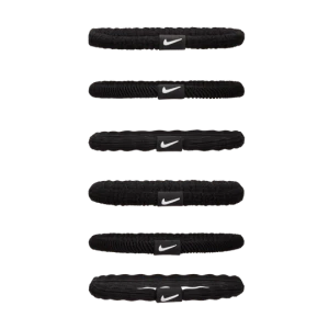 Opaski do włosów Nike Flex (6 szt.) - Czerń