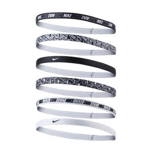 Opaski na głowę z nadrukiem Nike (6 szt.) - Wielokolorowe