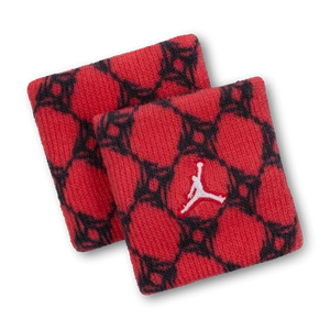 Opaski na nadgarstek z tkaniny frotte Dri-FIT Jordan (2 szt.) - Czerwony