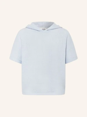 Opus Bluza Z Kapturem Z Dzianiny Gikaria blau