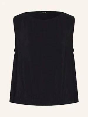 Opus Bluzka Bez Rękawów Falga schwarz