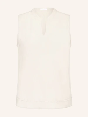 Opus Bluzka Bez Rękawów Farbicia beige