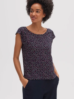 OPUS Bluzka "Fannie" w kolorze czarnym ze wzorem rozmiar: 38