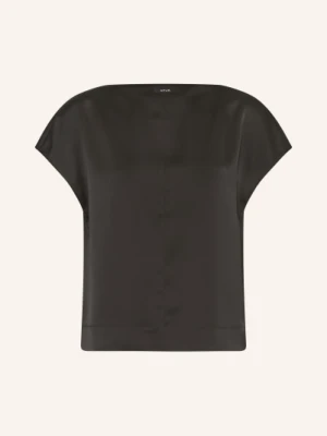 Opus Bluzka Festiva Z Satyny schwarz