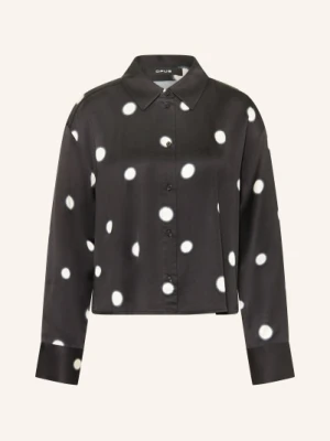 Opus Bluzka Koszulowa Famena schwarz