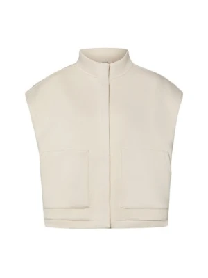 Opus Damska bluza bez rękawów - Gohita Kobiety beżowy,