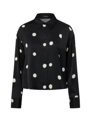 Opus Damska bluzka koszulowa - Farmena dot Kobiety Satyna czarny|biały w kropki,