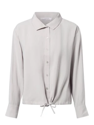 Opus Damska bluzka koszulowa - Fayra Kobiety szary jednolity,