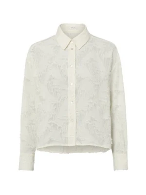 Opus Damska bluzka koszulowa - Fenima Kobiety Sztuczne włókno biały wypukły wzór tkaniny,