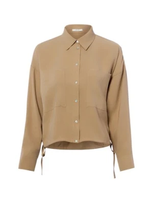 Opus Damska bluzka koszulowa - Fiberta Kobiety brązowy jednolity,