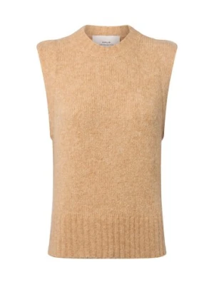 Opus Damska dzianinowa kamizelka z moherem - Pucku Kobiety Sztuczne włókno brązowy marmurkowy,