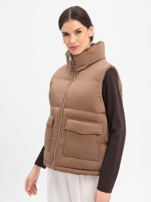 Opus Damska kamizelka dwustronna - Wendara Kobiety brązowy,
