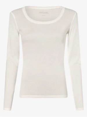 Opus Damska koszulka z długim rękawem Kobiety Dżersej biały jednolity,